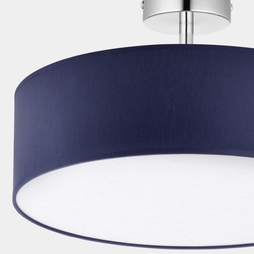 Lampadario su palo RONDO 4xE27/15W/230V d. 40 cm blu
