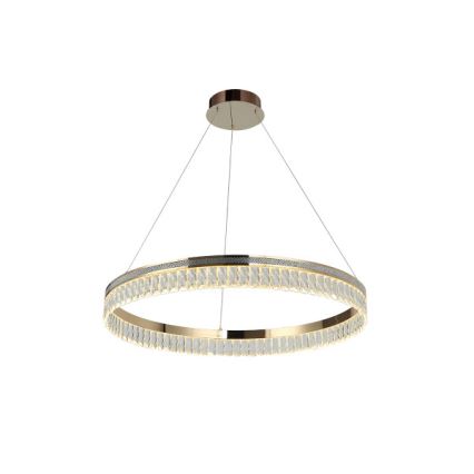 Lampadario in cristallo LED dimmerabile a sospensione con cavo THALIA LED/55W/230V 3000-6000K Ø 80 cm + telecomando