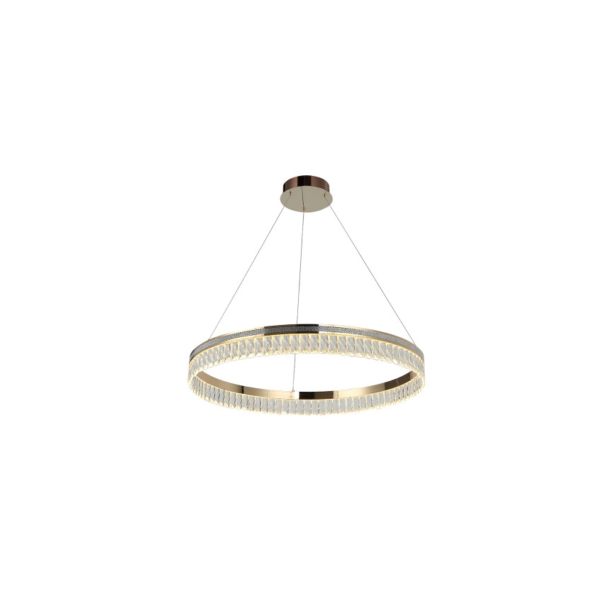 Lampadario in cristallo LED dimmerabile a sospensione con cavo THALIA LED/55W/230V 3000-6000K Ø 80 cm + telecomando