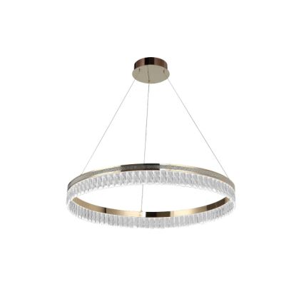 Lampadario in cristallo LED dimmerabile a sospensione con cavo THALIA LED/55W/230V 3000-6000K Ø 80 cm + telecomando