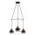 Lampadario YILDO 3xE27/40W/230V nero/rame