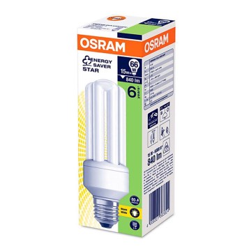 Lampadina a risparmio energetico E27/15W/230V - Osram
