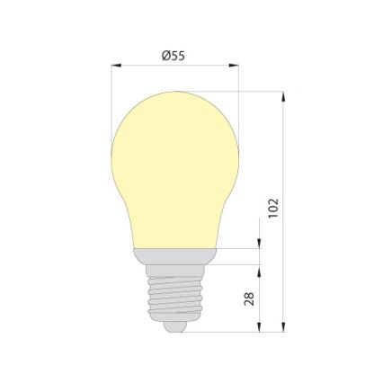 Lampadina a risparmio energetico OPAL E27/9W/230V