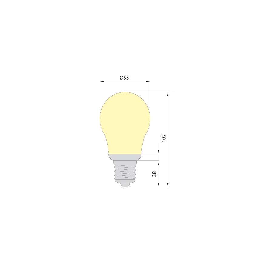 Lampadina a risparmio energetico OPAL E27/9W/230V