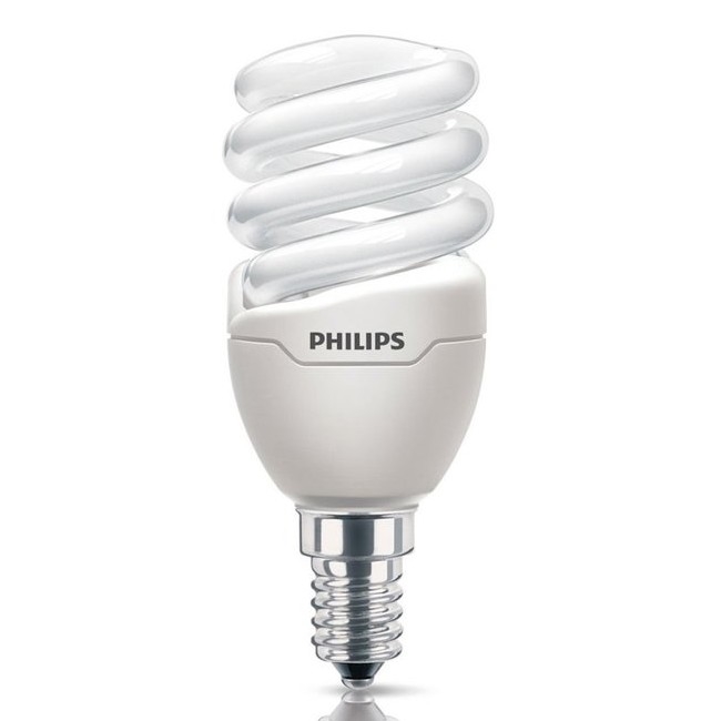 Lampadina a risparmio energetico Philips TORNADO E14/8W/230V 2700K