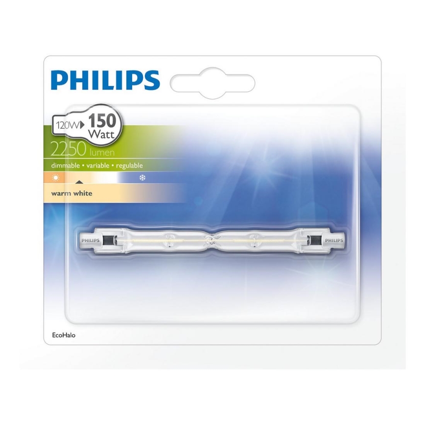 Lampadina alogena Philips R7s/120W/230V lunghezza 118 mm