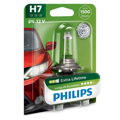 Lampadina auto Philips ECOVISION 12972LLECOB1 H7 PX26d/55W/12V