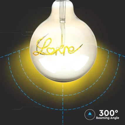 Lampadina decorativa LED FILAMENT G125 E27/5W/230V 2200K