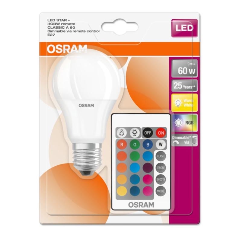 Lampadina Led Rgb 5w Luce Led Multicolor Telecomando Wireless Attacco E27 84754526