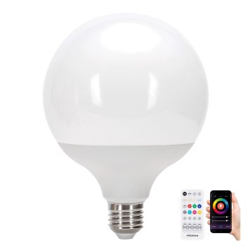Lampadina dimmerabile LED RGBW MESH G120 E27/18W/230V 6500K con telecomando - Aigostar