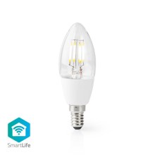 Lampadina intelligente LED dimmerabile C37 E14/5W/230V