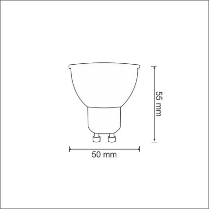 Lampadina LED 1xGU10/3,5W/230V 3000K