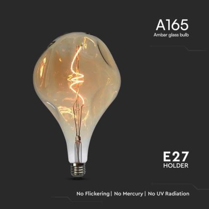 Lampadina LED a filamento A165 E27/4W/230V 1800K
