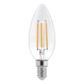 Lampadina LED a filamento C37 E14/6W/230V 4000K