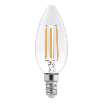 Lampadina LED a filamento C37 E14/6W/230V 4000K