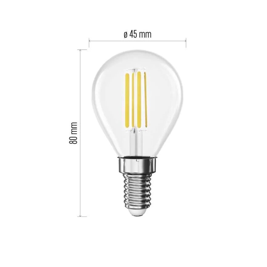 Lampadina LED a filamento E14/3,8W/230V 2700K Classe energetica A