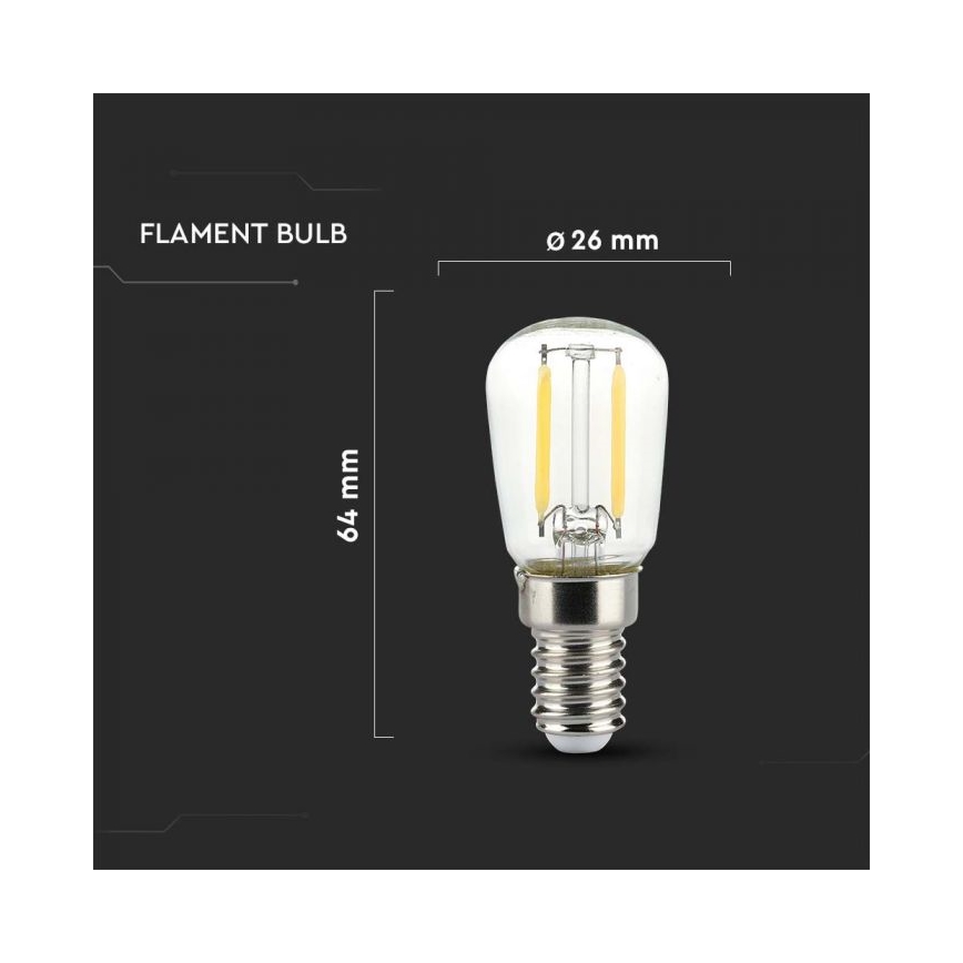 Lampadina LED a filamento ST26 E14/2W/230V 3000K