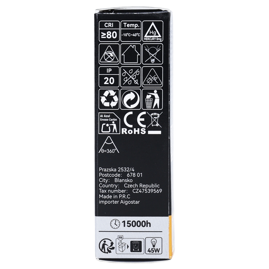 Lampadina LED a filamento T25 E14/6W/230V 3000K - BRILAGI