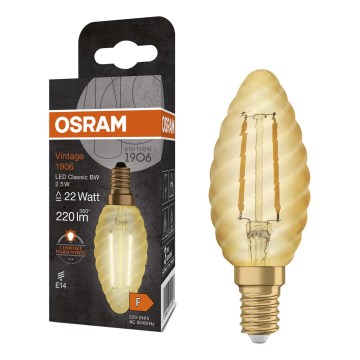 Lampadina LED a filamento Vintage E14/2,5W/230V 2400K - Osram