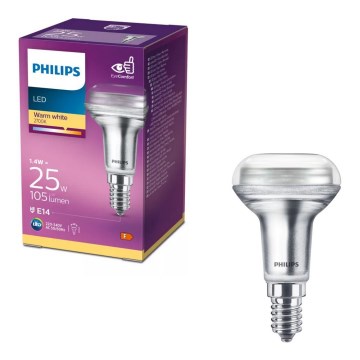 Lampadina LED a riflettore Philips R50 E14/1,4W/230V 2700K
