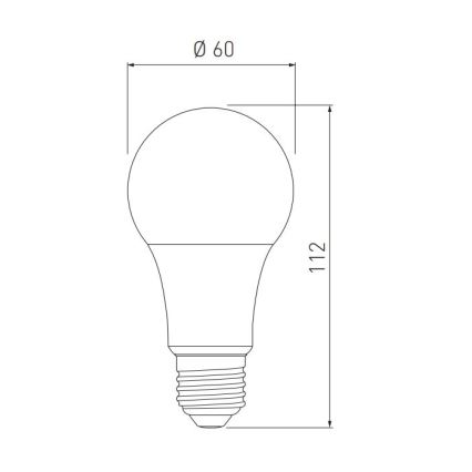 Lampadina LED A60 E27/10W/230V 3000/4000/6400K