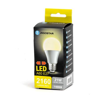 Lampadina LED A60 E27/21W/230V 4000K - Aigostar