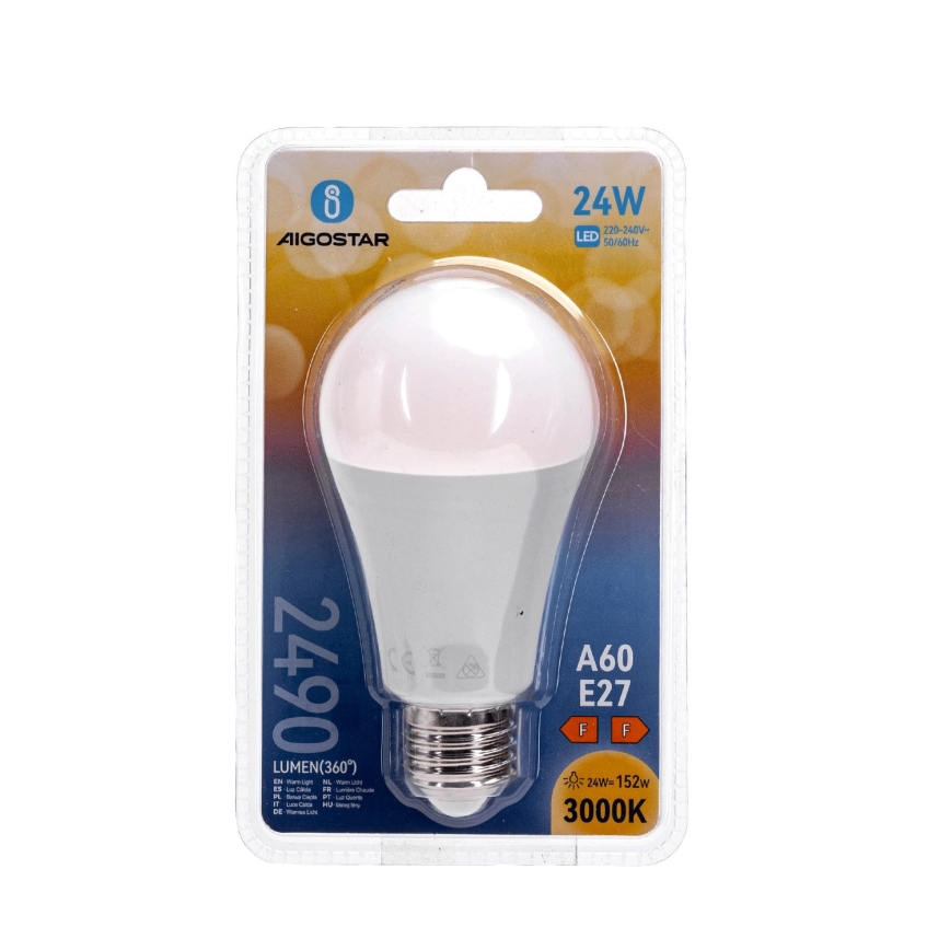 Lampadina LED A60 E27/24W/230V 3000K - Aigostar