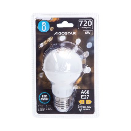 Lampadina LED A60 E27/6W/230V 6500K 330° - Aigostar