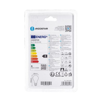 Lampadina LED A60 E27/6W/230V 6500K 330° - Aigostar
