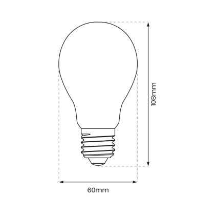 Lampadina LED A60 E27/8W/230V 4000K