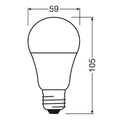Lampadina LED A60 E27/8W/230V 6500K - Osram