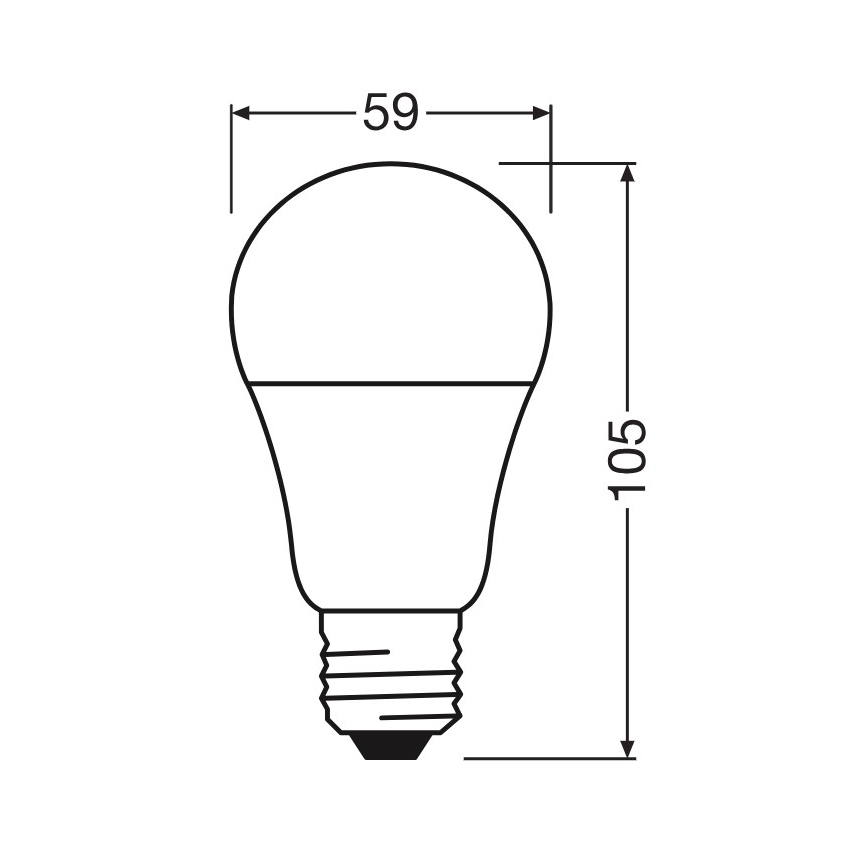 Lampadina LED A60 E27/8W/230V 6500K - Osram