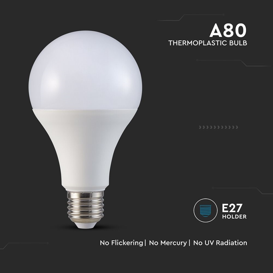 Lampadina LED A80 E27/20W/230V 6500K