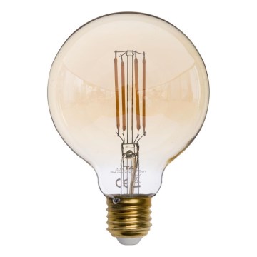 Lampadina LED AMBER G95 E27/6,5W/230V 3200K