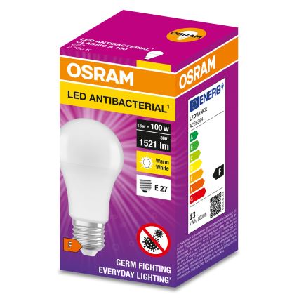 Lampadina LED Antibatterica A100 E27/13W/230V 2700K - Osram