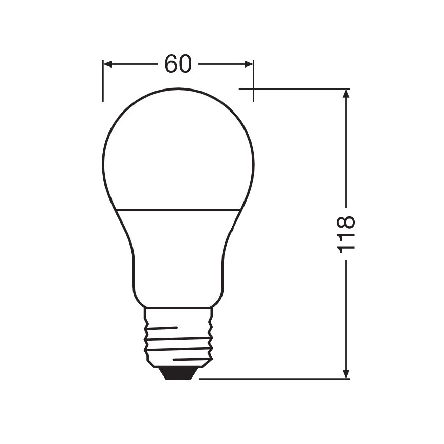 Lampadina LED Antibatterica A75 E27/10W/230V 4000K - Osram