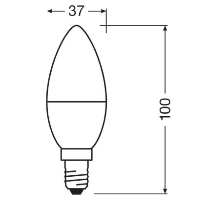 Lampadina LED Antibatterica B40 E14/4,9W/230V 2700K - Osram