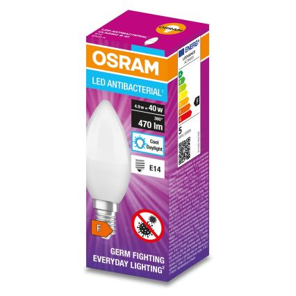 Lampadina LED Antibatterica B40 E14/4,9W/230V 6500K - Osram