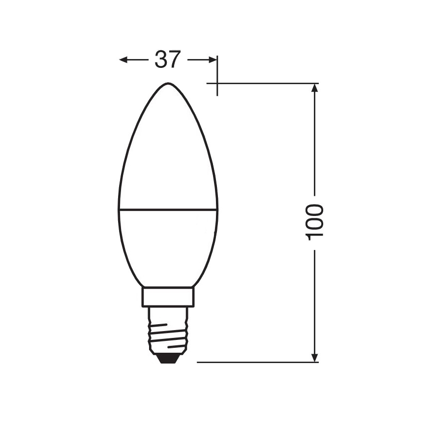 Lampadina LED Antibatterica B40 E14/4,9W/230V 6500K - Osram