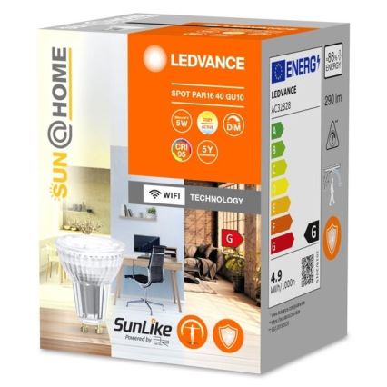 Lampadina LED antibatterica dimmerabile PAR16 GU10/4,9W/230V Wi-Fi - Ledvance