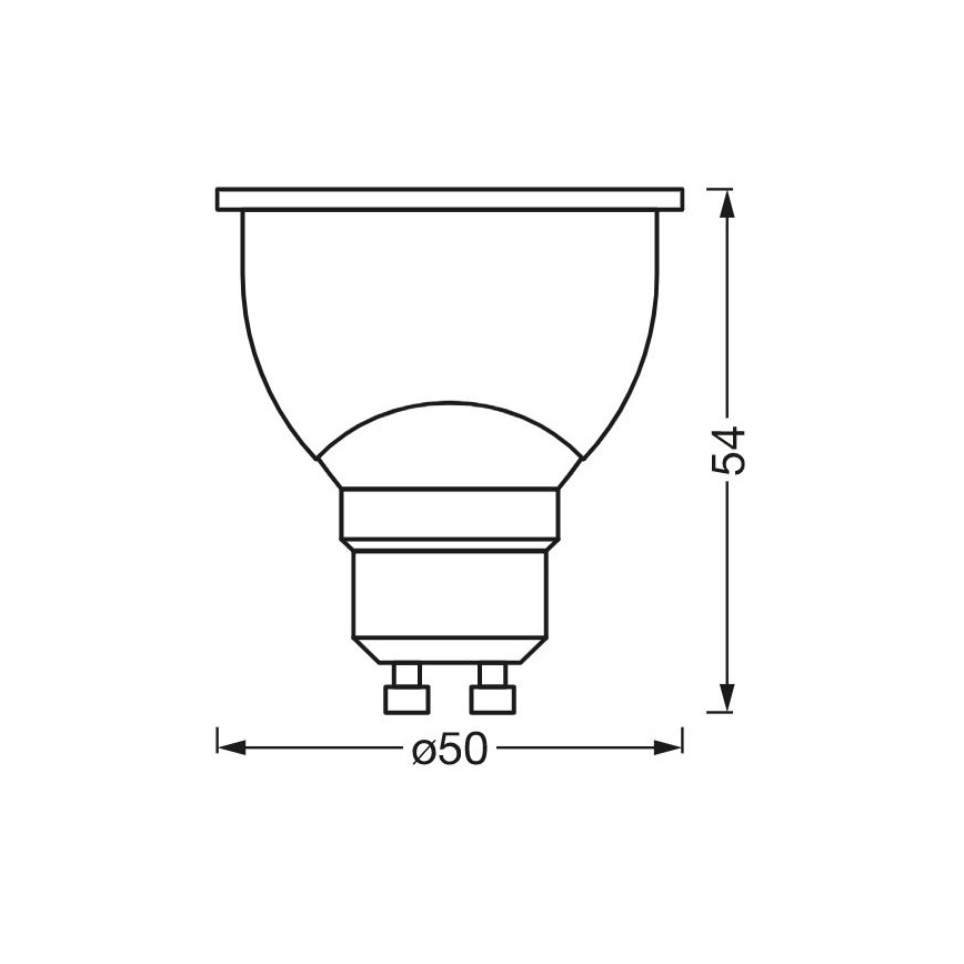 Lampadina LED antibatterica dimmerabile PAR16 GU10/4,9W/230V Wi-Fi - Ledvance