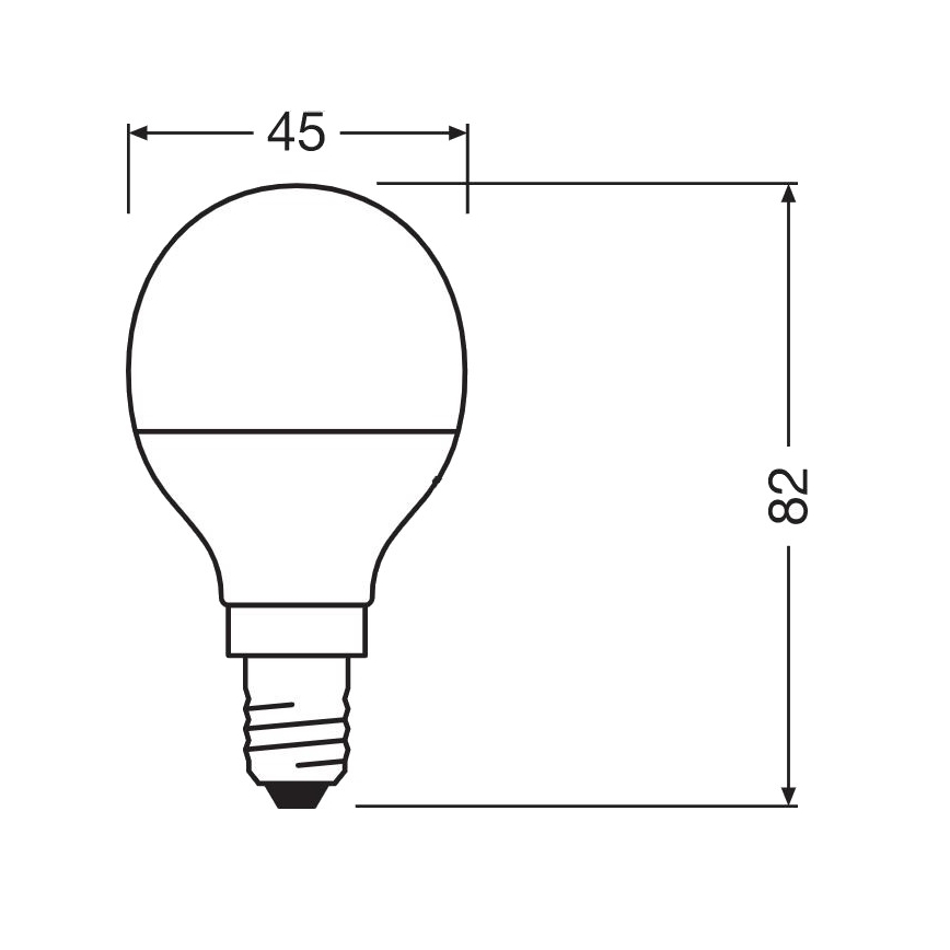 Lampadina LED Antibatterica P40 E14/4,9W/230V 4000K - Osram
