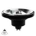 Lampadina LED AR111 GU10/12W/230V 3000K 15° nero