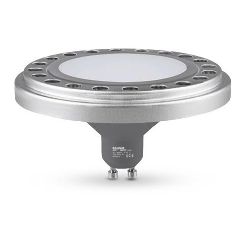 Lampadina LED AR111 GU10/12W/230V 3000K argento 120°