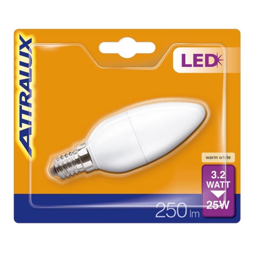 Lampadina LED B35 E14/3,2W/230V 2700K - Attralux