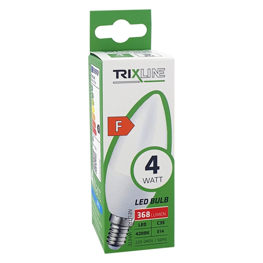 Lampadina LED C35 E14/4W/230V 4200K