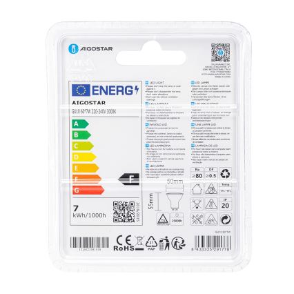 Lampadina LED COB GU10/7W/230V 3000K - Aigostar