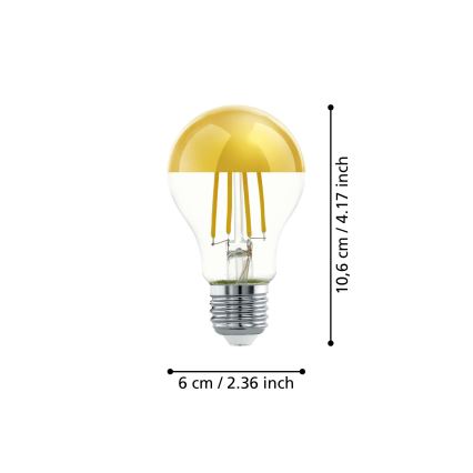 Lampadina LED con calotta sferica a specchio A60 E27/7,3W/230V 2700K - Eglo 110031