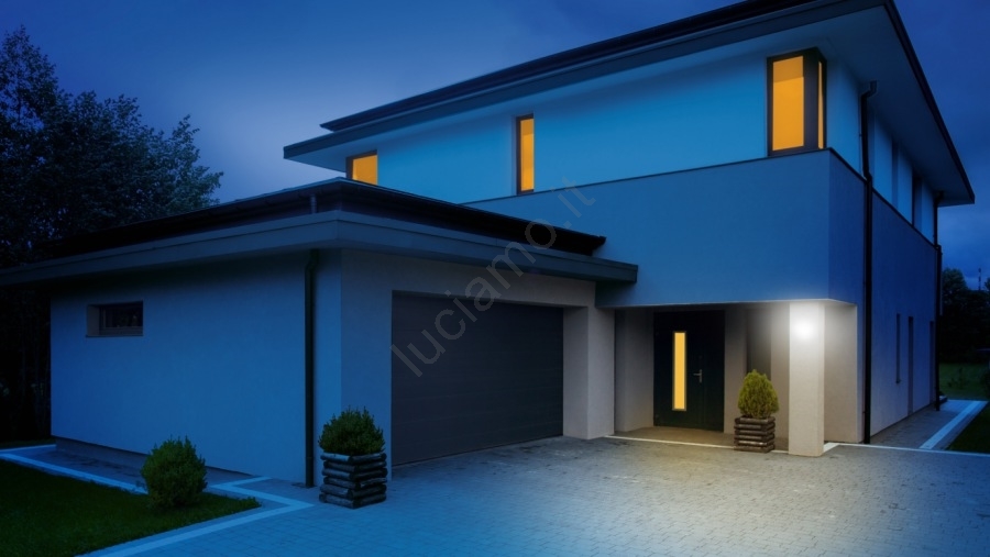 Lampada a led con sensore di luce goccia 6,5 watt attacco grande gbc
