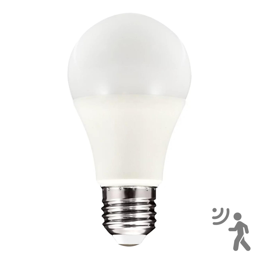 Lampadina LED con sensore di movimento e crepuscolare A60 E27/8W/230V 3000K